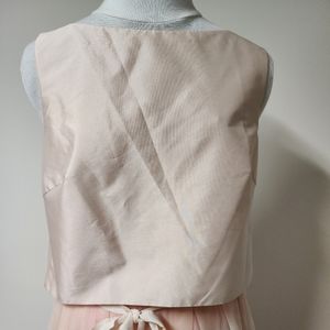 Moniqui Lhuillier satin sleeveless top